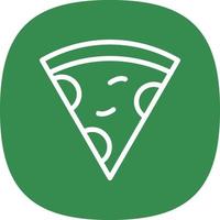 Pizzascheibe Vektor Icon Design