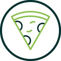 Pizzascheibe Vektor Icon Design