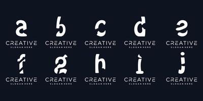 kreatives Konzept Buchstabe a Logo Symbol Premium-Vektor vektor