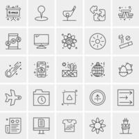 25 universelle Business-Icons Vektor kreative Icon-Illustration zur Verwendung in Web- und Mobilprojekten