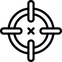 Fadenkreuz-Vektor-Icon-Design vektor