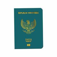 Vektor-Illustration indonesischer Pass vektor