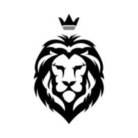 lejonhuvud logo design vektor