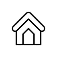 Hausumriss-Symbol. Wohnungssymbol. Residenz-Icon-Design, geeignet für mobile App, Website und Designer-Bedürfnisse. vektor lokalisierte illustration auf weißem hintergrund