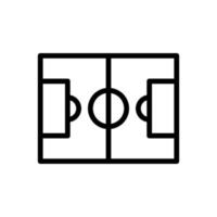 Symbol für die Umrisse des Fußballplatzes. Sportstrategie-Symbol. Fußballplatz-Icon-Design geeignet für mobile App, Website und Designerbedarf. vektor lokalisierte illustration auf weißem hintergrund