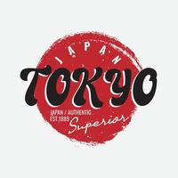 tokyo illustration typografi. perfekt för t-shirtdesign vektor