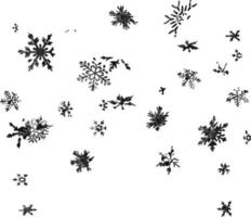 Schnee-Icon-Set Winterdesign vektor