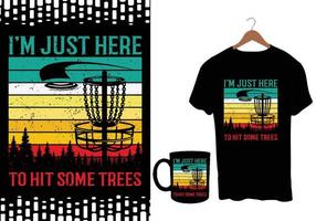 Disc-Golf-Vektor-T-Shirts-Design vektor