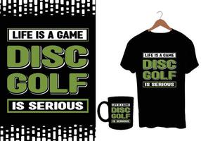 Disc-Golf-Vektor-T-Shirts-Design vektor