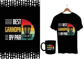 Disc-Golf-Vektor-T-Shirts-Design vektor