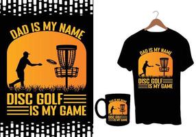 Disc-Golf-Vektor-T-Shirts-Design vektor