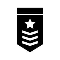 Designvorlagen für militärische Rangsymbolsymbole vektor