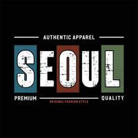 seoul fashion style vintage design tshirt stock vektorillustration vektor