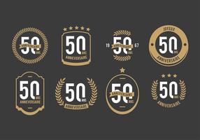 Gratis 50: e Anniversaire Vektorer