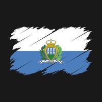 Bürste für San Marino-Flagge vektor