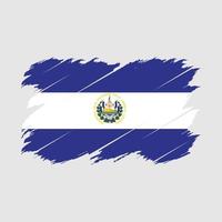 El Salvador flagga borste vektor