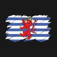 Luxemburg flaggborste vektor