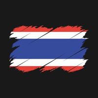thailand flagge bürste vektor