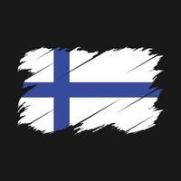 finsk flaggborste vektor