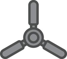 Fan-Vektor-Icon-Design vektor