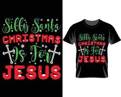 alberner Sankt-Weihnachtst-shirt-Designvektor vektor