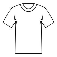 T-Shirt-Symbol, Umrissstil vektor