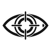 Augenfokus-Symbol einfacher Vektor. geschäftliche Arbeit vektor