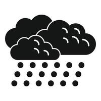 Drop Regenwolke Symbol einfachen Vektor. bewölkte Prognose vektor