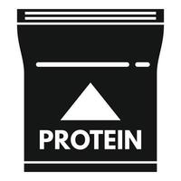 Produkt Protein Symbol einfacher Vektor. Sportcontainer vektor