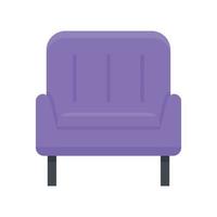 Home Sessel Symbol flach isoliert Vektor