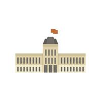 parlament symbol flach isoliert vektor