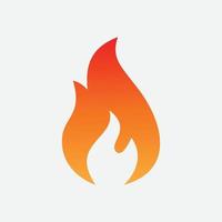 Flamme-Icon-Design-Illustration, Feuer-Design-Logo, Feuer-Vektor-Illustration, Fackel vektor