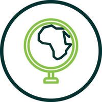 Globus Afrika Vektor Icon Design