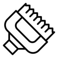 Autowaschbürste Symbol Umrissvektor. Autoservice vektor