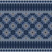 geometrisk etnisk inföding blommig mönster sömlös orientalisk traditionell design för tyg, ridå, bakgrund, matta, tapet, Kläder, omslag, batik, textil- vektor