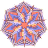 Mandala. dekoratives rundes Ornamentmuster. vintage geometrische elemente. vektor