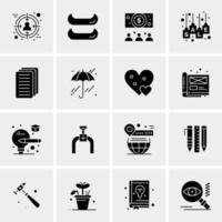 16 universelle Business-Icons Vektor kreative Icon-Illustration zur Verwendung in Web- und Mobilprojekten