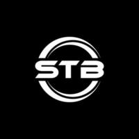 stb brev logotyp design i illustration. vektor logotyp, kalligrafi mönster för logotyp, affisch, inbjudan, etc.