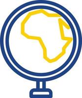 Globus Afrika Vektor Icon Design