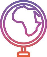 Globus Afrika Vektor Icon Design