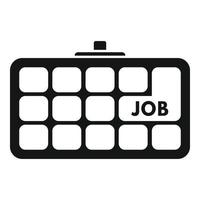 Job-Banner-Symbol einfacher Vektor. Online-Suche vektor