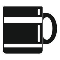 råna reflexion ikon enkel vektor. kaffe råna vektor