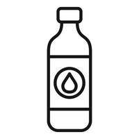 Symbol Umrissvektor für Wasserflasche. Körper Gesundheit vektor