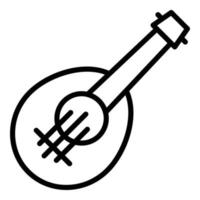 Vintage-Ukulele-Symbol-Umrissvektor. Gitarrenmusik vektor