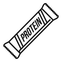 Protein-Energie-Icon-Umrissvektor. Sporternährung vektor