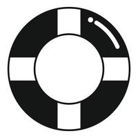 Pool aufblasbarer Ring Symbol einfacher Vektor