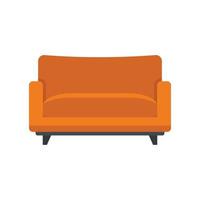 Sofa Sessel Symbol flach isoliert Vektor
