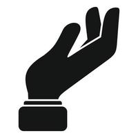 krabba gest ikon enkel vektor. finger tecken vektor