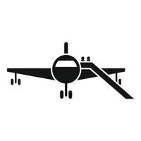 Flugzeug-Symbol einfacher Vektor. Fluggast vektor