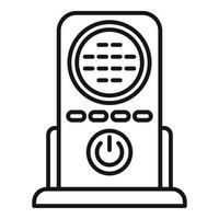 Babyphone-Pflegesymbol Umrissvektor. Radio Spielzeug vektor